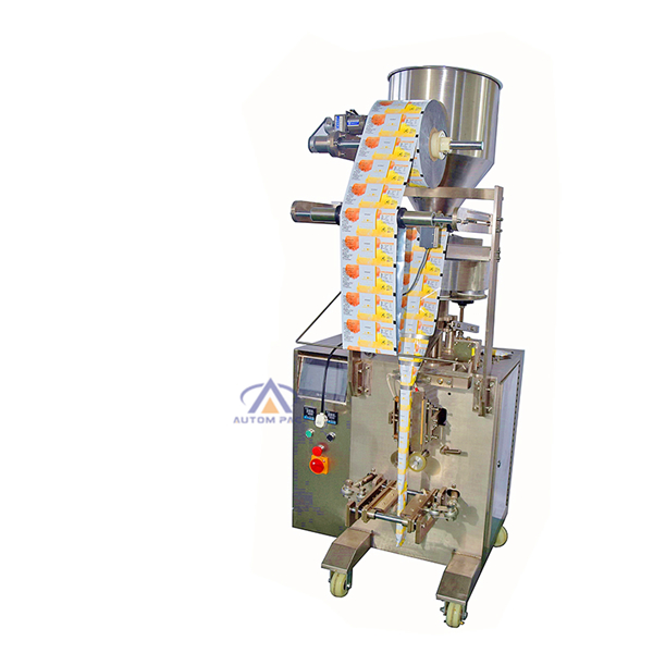 Frequency Control Vertical Packing Machine For Dried Shrimp / <a href=https://www.autompack.com/packing-machine/Sachet-Automatic-Packing-Machine-Sugar-ATM-320C.html target='_blank'>Sugar</a> / <a href=https://www.autompack.com/packing-machine/Automatic-Premade-Pouch-Small-Hard-And-Soft-Candy-Packaging-Machine.html target='_blank'>Candy</a>