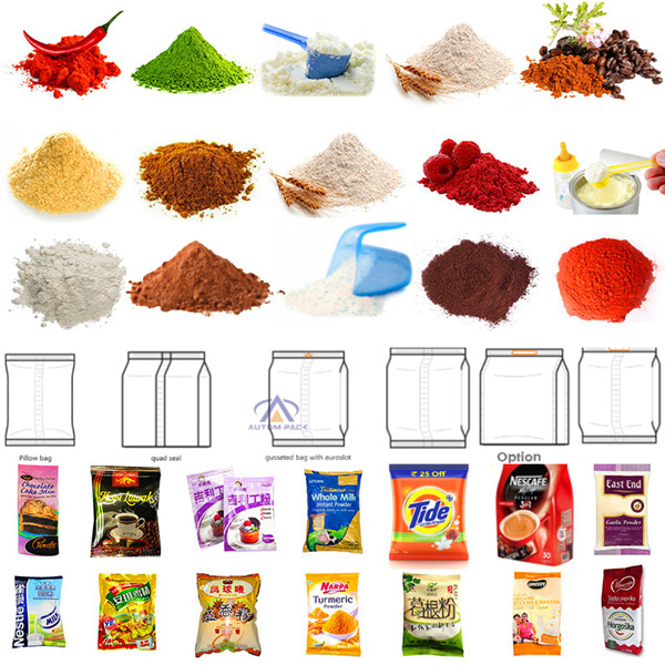 Automatic Flour <a href=https://www.autompack.com/packing-machine/ATM-420D-powder-packing-machine.html target='_blank'>Powder</a> Packing Machine
