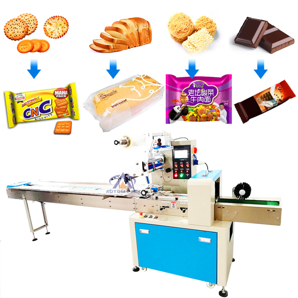Horizontal Automatic Slice Bread/pita Bread Pillow Packing Machine For Bread