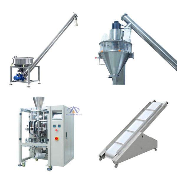 Cocoa <a href=https://www.autompack.com/packing-machine/ATM-420D-powder-packing-machine.html target='_blank'>Powder</a> Automated Packing Machine With High Accuracy Auger Filler