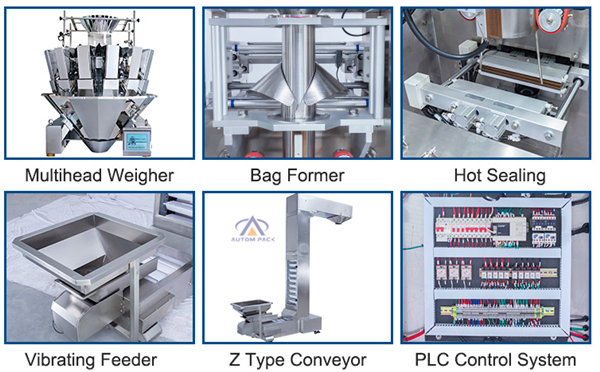 Automatic Rice Chin Peanut Packing Machine With Multi Head Weigher