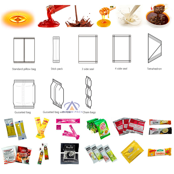 Automatic Liquid Paste Filling <a href=https://www.autompack.com/packing-machine/<a href=https://www.autompack.com/packing-machine/ATM-320L-Liquid-Packing-Machine.html target='_blank'>ATM-320L</a>-Liquid-Packing-Machine.html target='_blank'>Sachet</a> Chili Sauce Packing Machine